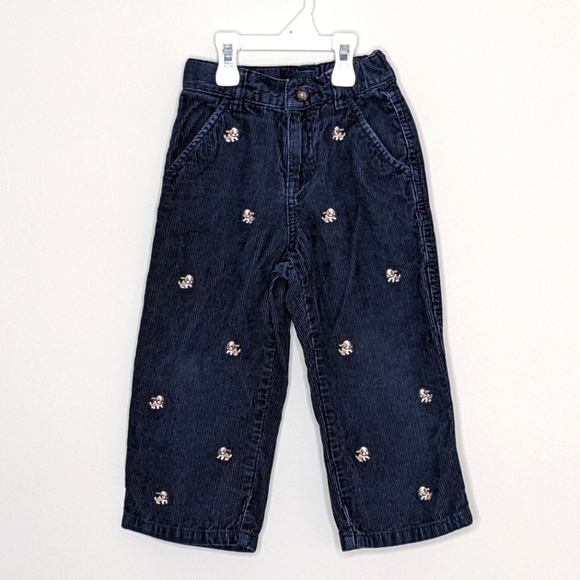 Gymboree Dog Embroidered Corduroy Pants 2T - Picture 1 of 6